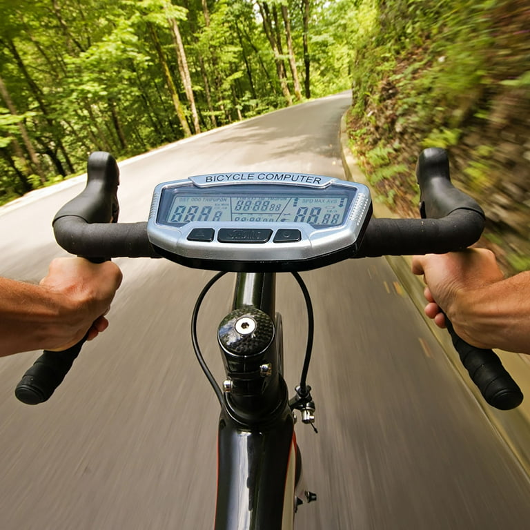 Mustacti Bike Odometer Wired Bike Stopwatch LCD Display For Bike