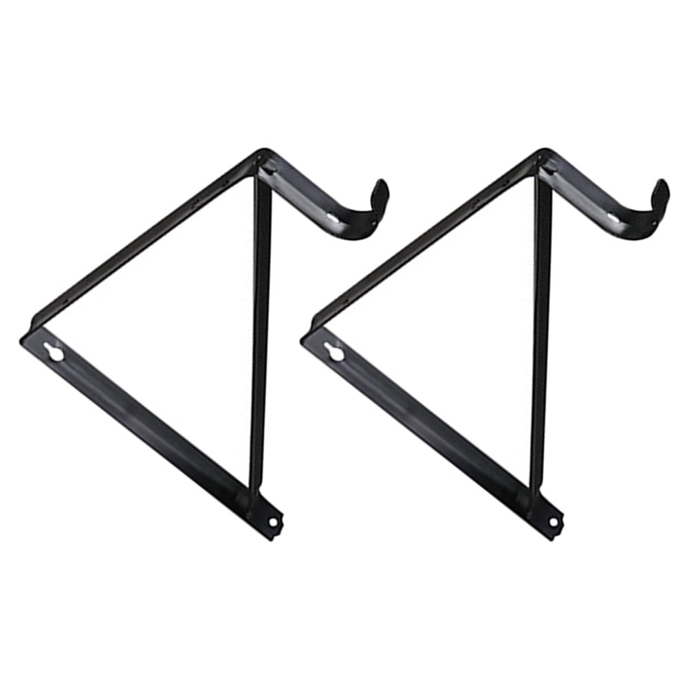 WHAMVOX 2pcs Shelf Brackets Floating Shelves Supports Floating Shelf Bracket Hook Design Wall Shelf Metal Brackets