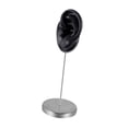 thumbnail image 4 of Modelo de oreja de silicona, pendiente, accesorio de exhibición de joyas, oreja falsa perforable reutilizable para Izquierda negra, 4 of 9