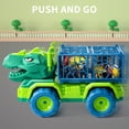 thumbnail image 6 of Lucky Doug Dinosaur Truck Toys for Boys Age 3-6,  Tyrannsaurus Truck Toy with Dino Figures, Large Activity Play Mat, Dinosaur Eggs, Dinosaur Transporter Play Set for Kid Boys Age 3-6-8, 6 of 10