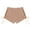 Khaki, variant on YangJinLian See Through Pajama Shorts for Women Drawstring Side Mesh Sheer Beach Summer Cover Up Shorts Bikini Bottoms White