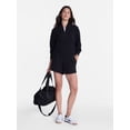 thumbnail image 3 of Avia Women's and Women's Plus Ribbed Ottoman Quarter Zip Sweatshirt, Sizes XS-4X, 3 of 6