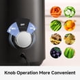 thumbnail image 5 of Sunmaki 5.11" Juicer Machines, 150W Cold Press Juicer for Fruits and Vegetables, 80 RPM Quiet & Easy to Clean, High Juice Yield,Black, 5 of 15