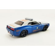 2010 Dodge Challenger SRT8, Blue and White - Acme A1806018 - 1/18 scale Diecast Model Toy Car