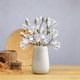 thumbnail image 4 of Flores artificiales de magnolia de 20 pulgadas Ramo de magnolias falsas Pétalos de espuma blanca azul rosa Mesa de mesa para el hogar, 4 of 6