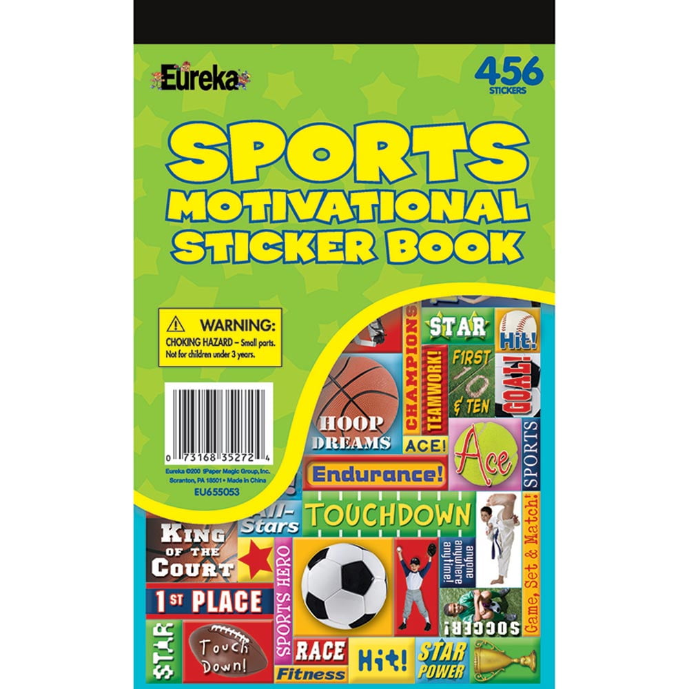 tåbelig Skære brænde EU-655053 - Sports Motivational Sticker Books by Eureka - Walmart.com
