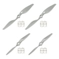 thumbnail image 1 of Uxcell 7x5" Hélice Hélices RC de 2 Palas Grises con Anillos Adaptadores para Avión Eléctrico, Paquete de 4, 1 of 7