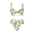 thumbnail image 4 of Daiia Tulips Flowers Women's Bikini Set Two Piece Swimsuit High Waisted Bikini Adjustable Straps Bikini Perfect for Beach, Pool, and Summer Vacation-, 4 of 9