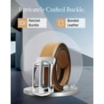 thumbnail image 4 of Mens Belt Leather Ratchet Belts For Men Casual & Dress Belt With Adjustable Automatic Buckle, 4 of 6