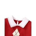 thumbnail image 4 of Qiylii Newborn Baby Boys Knitted Romper Gentleman Geometric Pattern Bodysuit, 4 of 9