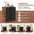 thumbnail image 6 of Costway 5-Drawer Lateral File Cabinet with Wheels Modern Chest of Drawers for Home, 6 of 10
