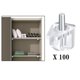 thumbnail image 5 of Estantes de soporte para estantes 100 piezas de plástico duradero, fácil de instalar, liviano para armario, armario, muebles, armario, despensa, SOLEDAD Clavijas de estante, 5 of 10