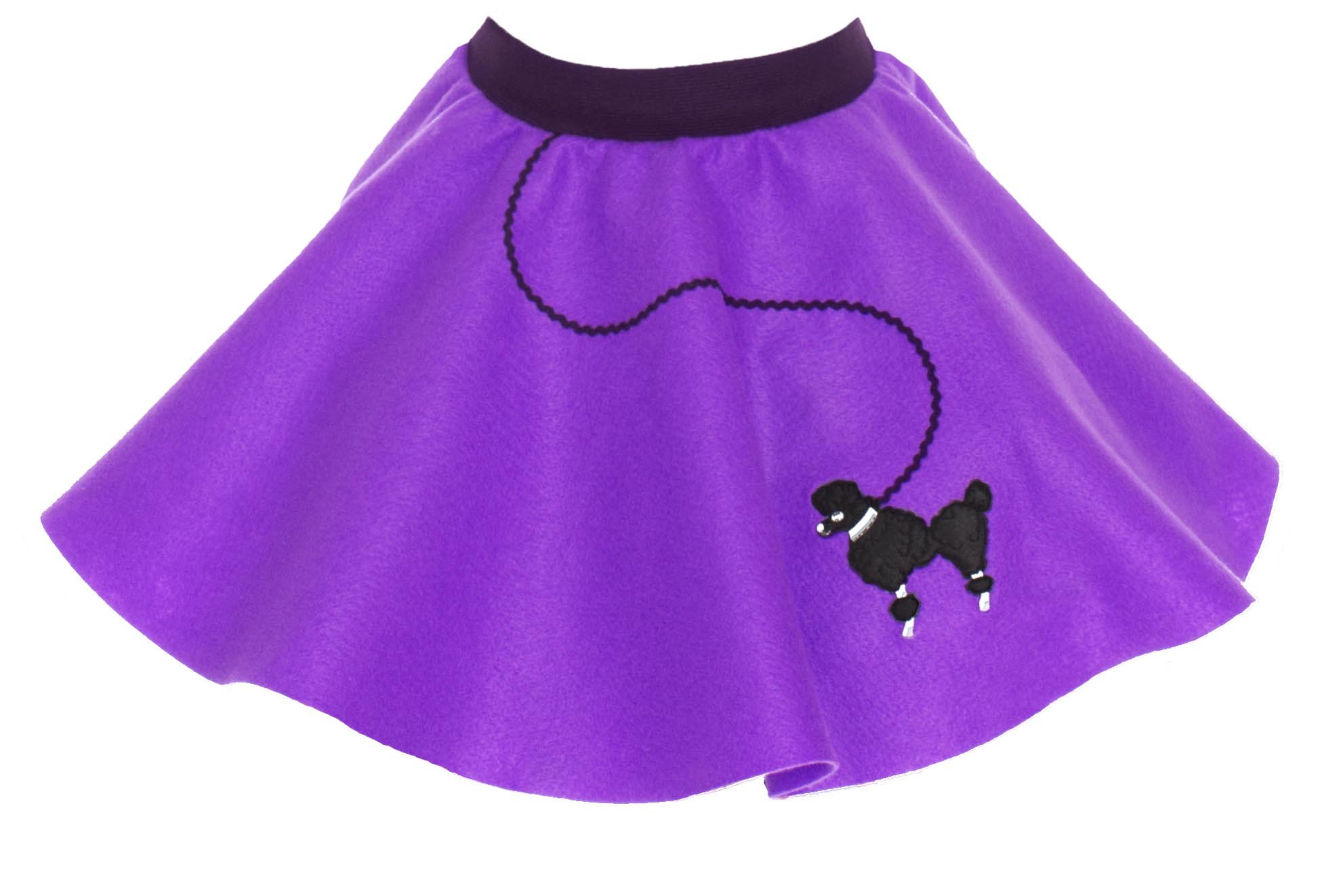 13 yrs Toddler 50's Poodle Skirt Purple