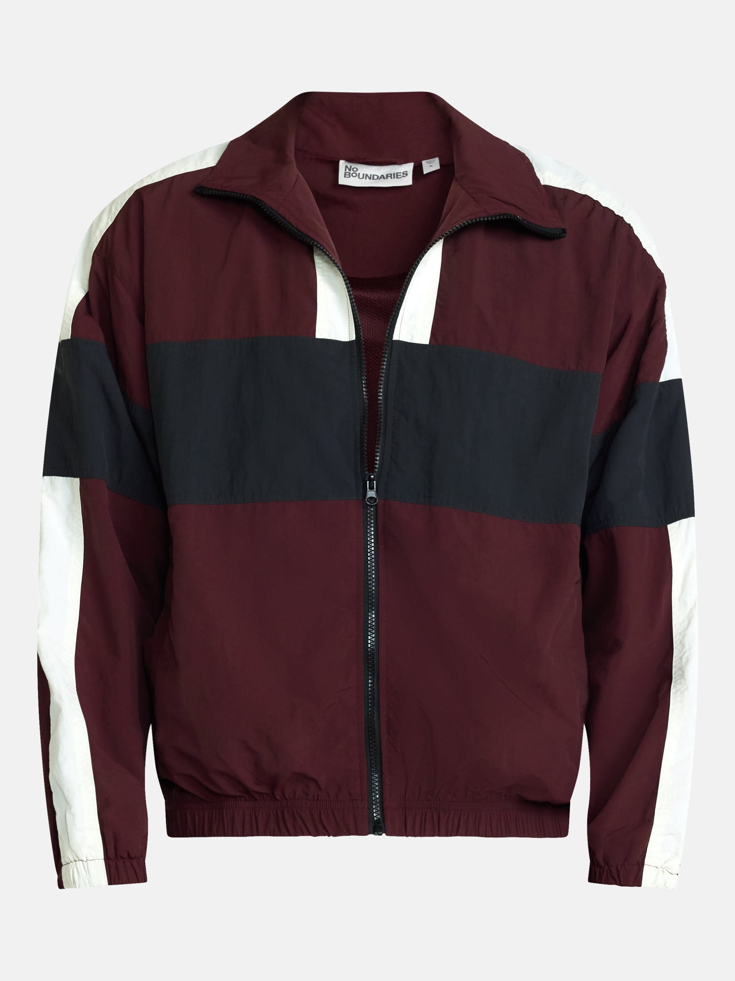 No Boundaries Windbreaker Jacket with Long Sleeves, Men's XS-4XLT