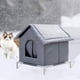 thumbnail image 1 of Casa para Gatos Exterior Refugio Aislado Impermeable Base Elevada Protección Contra Humedad Estructura Cerrada con Triple Capa Material Oxford Adecuad L, 1 of 8