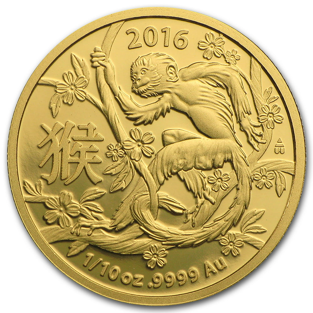 Royal Australian Mint - 2016 Australia 1/10 oz Gold Lunar Year of the