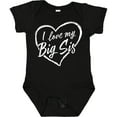 thumbnail image 3 of Inktastic I Love My Big Sis in White Chalk Heart Boys or Girls Baby Bodysuit, 3 of 5