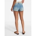 thumbnail image 3 of No Boundaries Low Rise Studded Denim Mini Shorts, 2" Inseam, Women's 00-20, 3 of 5