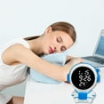 thumbnail image 6 of Kugisaki Alarm Clock with Temperature Display & Nightlight Unique Cute Shape Modern Electronic Clock for Bedroom Home, 6 of 7