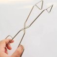 thumbnail image 4 of 2 pinzas de acero inoxidable para pan, accesorios de camping, pinzas de cocina, pinzas para servir alimentos, pinzas para carne, 4 of 6