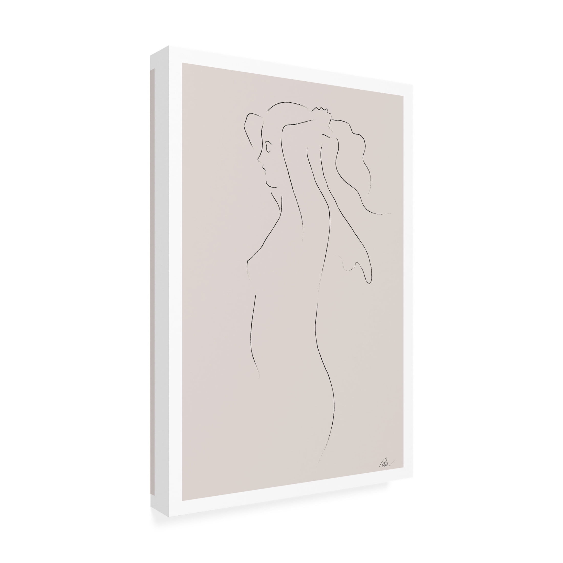 Canvas Wall Art - Pictufy Studio Ii 'Woman Sketch' Wall Art for Living Room, Bedroom, or Office D?cor by Trademark Fine Art - 22 x 32 Inches