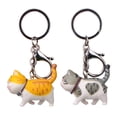 thumbnail image 3 of Llavero con forma de gato de dibujos animados para hombres y mujeres, llaveros creativos de Anime de animales de Metal, dijes de bolsos para pareja, regalos de fiesta de cumpleaños para niños, 3 of 4