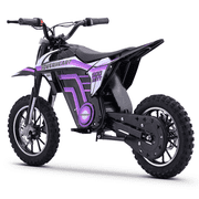 HOVERHEART Mini Motorized Dirt Bikes 500W, 15 MPH Top Speed, Dual Suspension(Purple)