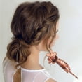 thumbnail image 3 of Unique Bargains 1 Pc Fashion Six-Petal Flower Hair Clips Hairdo Clip Brown, 3 of 5