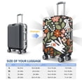 thumbnail image 6 of Easygdp Rabbits on Floral Print Elastic and Washable Suitcase Protective Cover with Hidden Zipper Fits 18-32 inch Luggage -Large, 6 of 9
