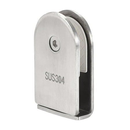 

Uxcell Glass Clamp Adjustable 6-12mm Thickness 68x40mm 304 Stainless Steel Glass Bracket Clip