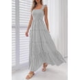thumbnail image 3 of PRETTYGARDEN Womens Summer Casual Maxi Dresses Striped Square Neck Sleeveless Boho Flowy Sundress Beach Vacation Clothes, 3 of 7