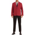 thumbnail image 2 of INSPIRE CHIC Formal Blazers for Men's Slim Fit Solid Color Prom Wedding Sports Coats Burgundy 2XL, 2 of 5