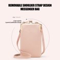thumbnail image 4 of Monedero para Teléfono Celular para Mujer con Múltiples Ranuras para Tarjetas Bolsillos con Hebilla Bolso Bandolera de Hombro de Cuero ANGGREK Otros, 4 of 8