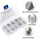 thumbnail image 3 of Tornillo prisionero hexagonal, Kit de tornillos prisioneros de acero inoxidable, Tornillo prisionero de acero inoxidable, Tornillo prisionero M4, Tornillo prisionero, Tornillo prisionero hexagonal, Surtido de kit de fijación de tornillos prisioneros Kuyhfg Bienvenido a Kuyhfg, 3 of 5