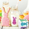 thumbnail image 4 of 1Roll Sparkly Bunny Stickers Easter Label Stickers Envelope Sealing Decals for Water Bottle Laptop Skateboard Decoration, 4 of 7