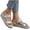 A, variant on Womens Platform Wedge Sandals Espadrille Slip On Heeled Slides Open Toe Two Band Summer Beach Vacation Sandal Black Size 6