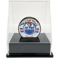 thumbnail image 1 of OnDisplay Deluxe UV-Protected Hockey Puck Display Case - Angle Black Base, 1 of 2