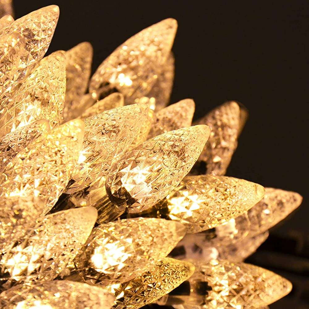 Selm C6 Strawberry Christmas Lights Plug in 33ft 100 LED Outdoor