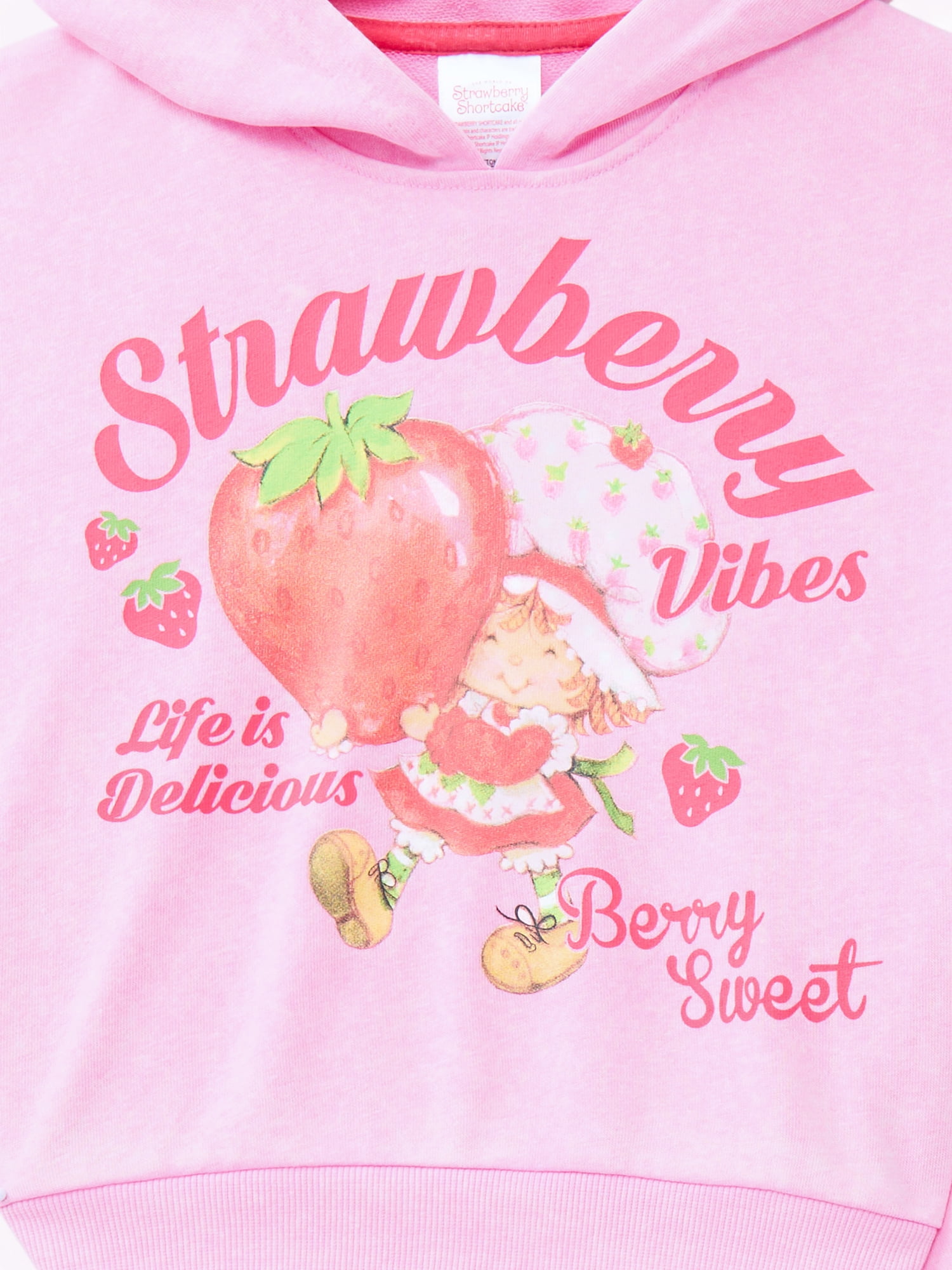Strawberry Shortcake Toddler Girls' Graphic Hoodie and Matching Sweatpants Set, 2-Piece, Sizes 12M-5T