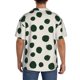 thumbnail image 3 of Balery Abstract Green Polka Dot Camisa Casual de Manga Corta con Botones para Hombre, Texturizada, Estilo Cubano, para Playa, Verano-X-Large, 3 of 5