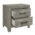 thumbnail image 5 of Cterwk 1pc Nightstand Beside Table with 2 Drawers , Gray, 5 of 6