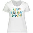 thumbnail image 3 of Inktastic Happy Birthday Daddy Women's Plus Size T-Shirt, 3 of 5
