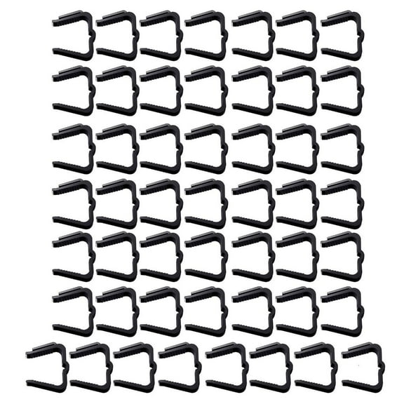 hejhncii Pack of 50 Plastic Holiday Light Clip For Fascia Board Deck Banister Fence