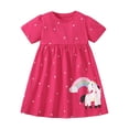 thumbnail image 6 of Valcatch Toddler Girls Cotton Embroidery Applique Short Sleeve Dresses 2-7Y, 6 of 7