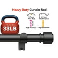 thumbnail image 4 of Curtain Rod 84-160 Inch, 170-inch Rod, Adjustable Length Heavy Duty Modern Finials Diameter 7/8 inch,13 ft, Black, 4 of 7