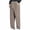 Khaki, variant on Men Fashion Solid Casual Elastic Waist Pocket Long Pants,Khaki,XXXXXL