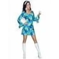 thumbnail image 3 of Robe Mini à Fleurs Sauvages Costume une Robe Mini Hippie Rétro Inspirée des Années 1960 pour Femmes à Imprimé Floral Flower Power, 3 of 4