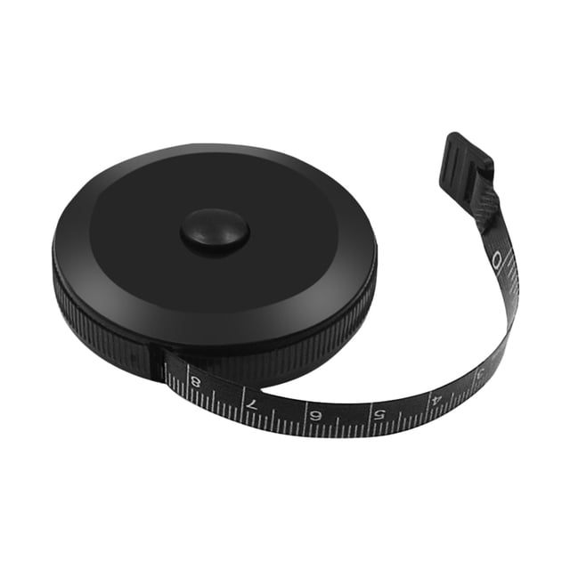 WHEANG Measuring Tool Ruler Mini Tape Measure Auto Shrink Plastic Tape Measure Black Tape Measure Clothes Measure Gift Tape Measure Small Tool Tape Tape One Size Black