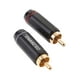 thumbnail image 5 of Conector RCA 2 piezas de Enchufe RCA Conector de sonido a Duradero Negro Fanmusic Conector RCA, 5 of 6