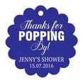 thumbnail image 1 of 100 PCS Personalized Baby Shower Favors Tags Custom Quote Thank You For Popping By Baby Shower Gift Hang Tags, 1 of 1